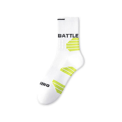 Plusock Battle Cushioned Quarter Socks(5 Pairs) - Green - EU38-44(US5-10) - image 4