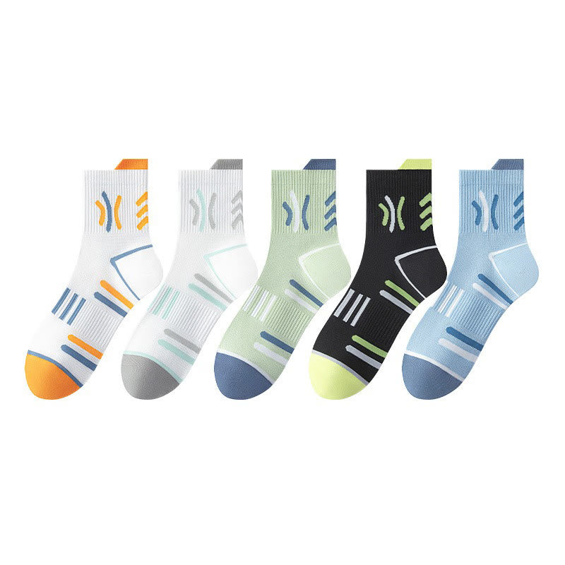 Plusock Cotton Sport Quarter Socks(5 Pairs) - Multicolor - EU38-44(US5-10) - image 7