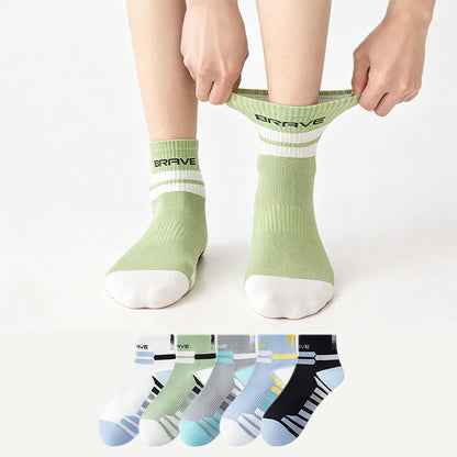 Plusock Brave Ribbed Sport Quarter Socks(5 Pairs) - image 0
