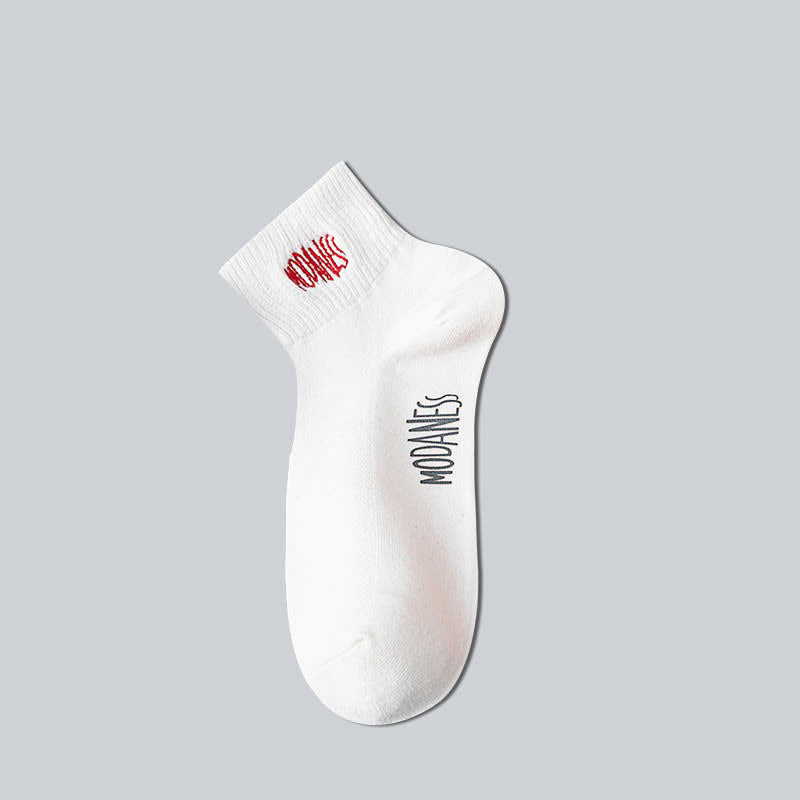 Plusock Breathable Cotton Ankle Socks(8 Pairs) - White - EU38-45(US5-11) - image 2