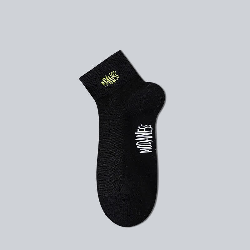 Plusock Breathable Cotton Ankle Socks(8 Pairs) - Black - EU38-45(US5-11) - image 3