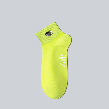 Plusock Breathable Cotton Ankle Socks(8 Pairs) - Light Green - EU38-45(US5-11) - image 6
