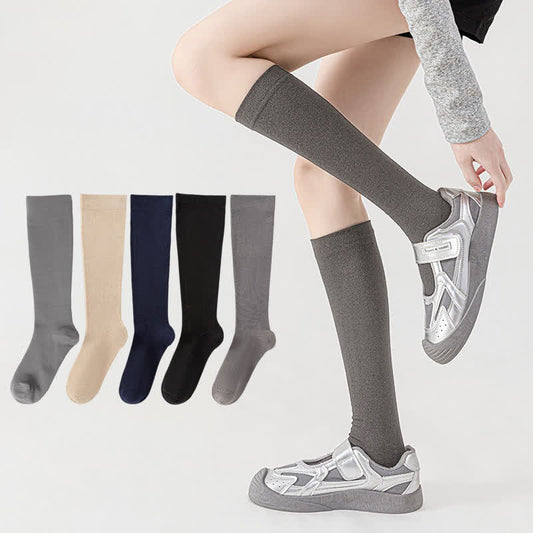 Plusock Plus Size Solid Bamboo Compression Socks - image 0
