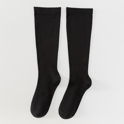 Plusock Plus Size Solid Bamboo Compression Socks - Black - 5XL - image 7