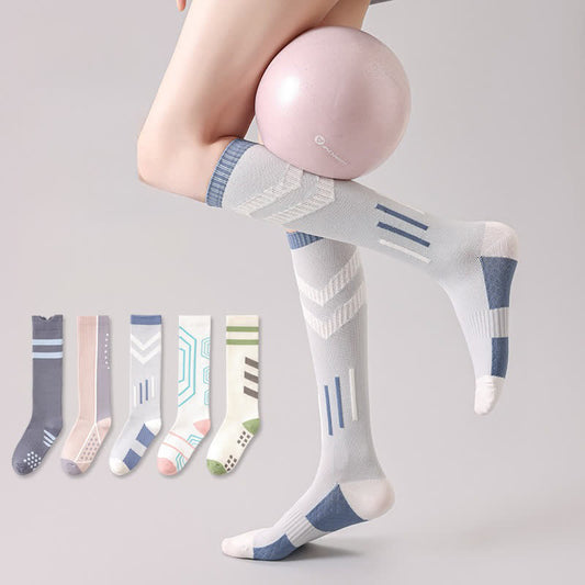 Plusock Geometric Colorblock Compression Socks(3 Pairs) - image 0