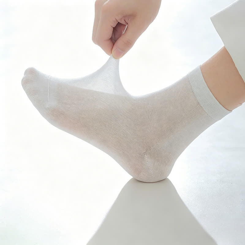 Plusock Silk Soft Casual Quarter Socks (4 Pairs) - image 1
