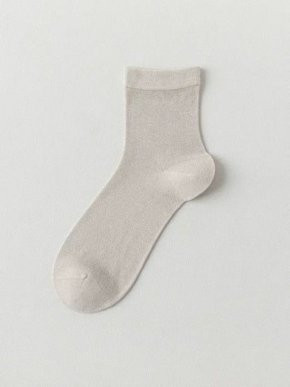 Plusock Silk Soft Casual Quarter Socks (4 Pairs) - Khaki - EU38-45(US5-11) - image 3