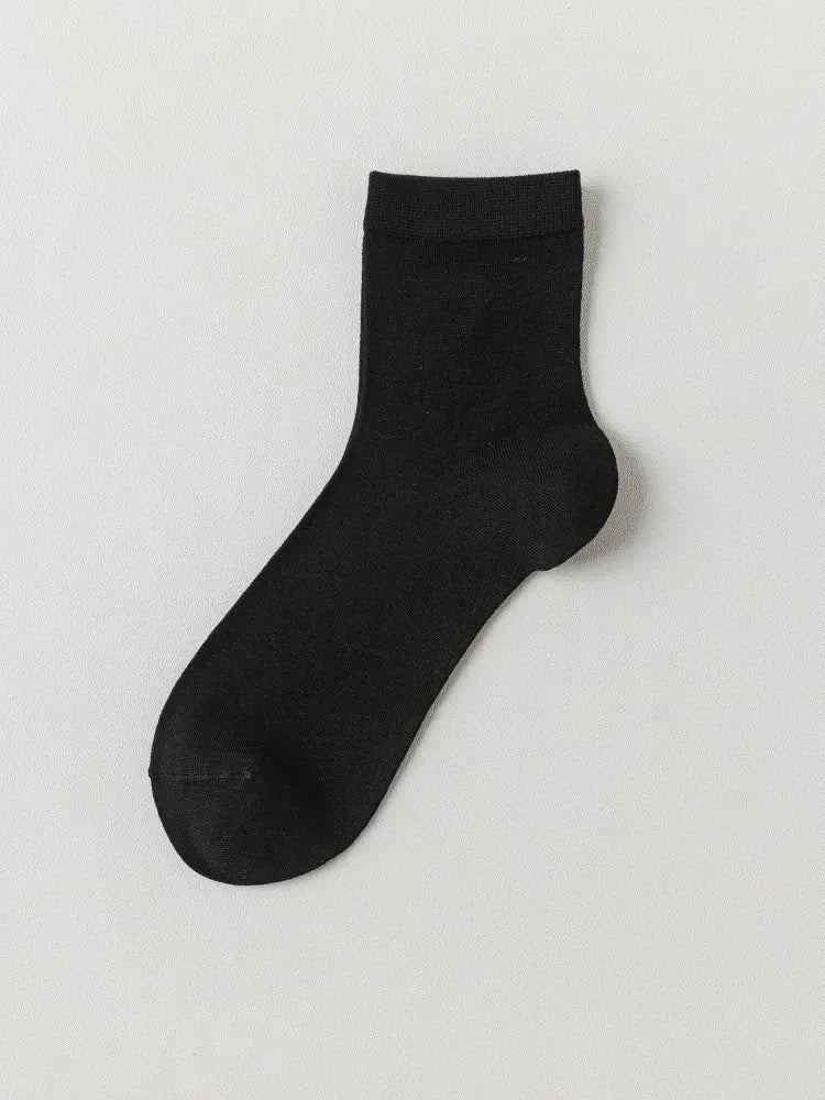 Plusock Silk Soft Casual Quarter Socks (4 Pairs) - Black - EU38-45(US5-11) - image 2