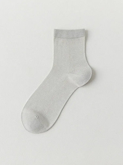 Plusock Silk Soft Casual Quarter Socks (4 Pairs) - Grey - EU38-45(US5-11) - image 4