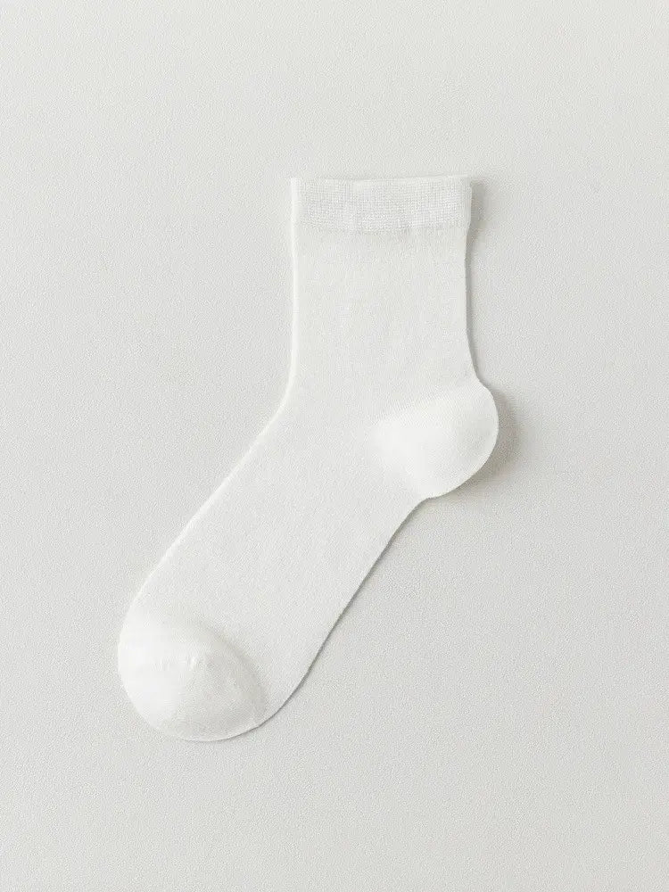 Plusock Silk Soft Casual Quarter Socks (4 Pairs) - White - EU38-45(US5-11) - image 5