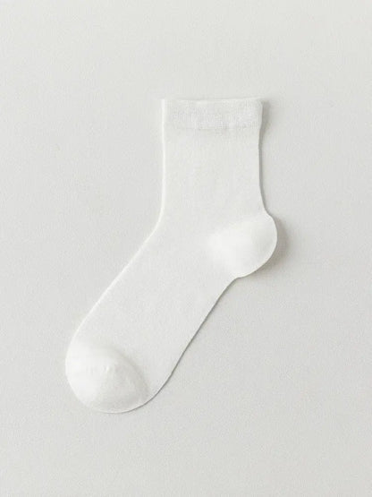 Plusock Silk Soft Casual Quarter Socks (4 Pairs) - White - EU38-45(US5-11) - image 5