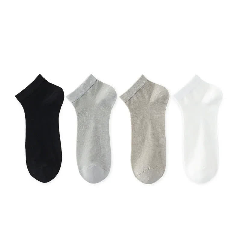 Plusock Silk Breathable Ankle Socks (4 Pairs) - Multicolor - EU38-45(US5-11) - image 4