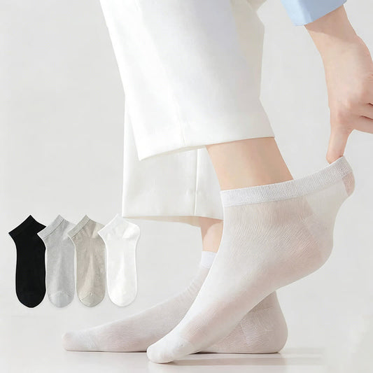 Plusock Silk Breathable Ankle Socks (4 Pairs) - image 0