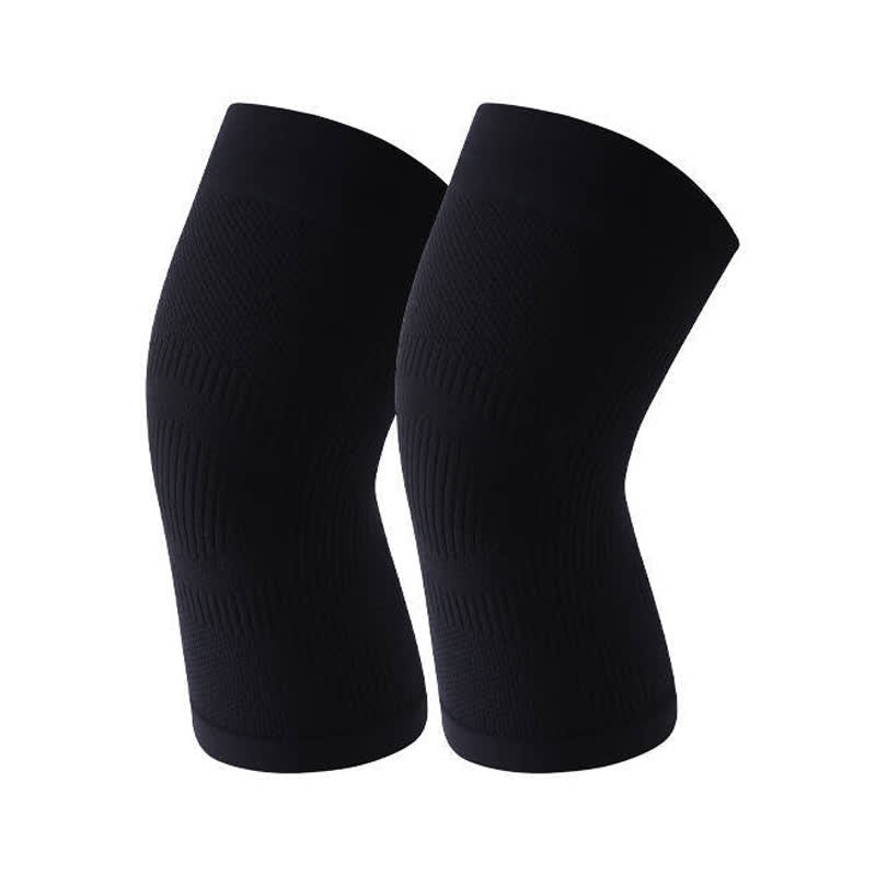 Plusock Breathable supportive Compression Knee Braces - Black - L - image 7