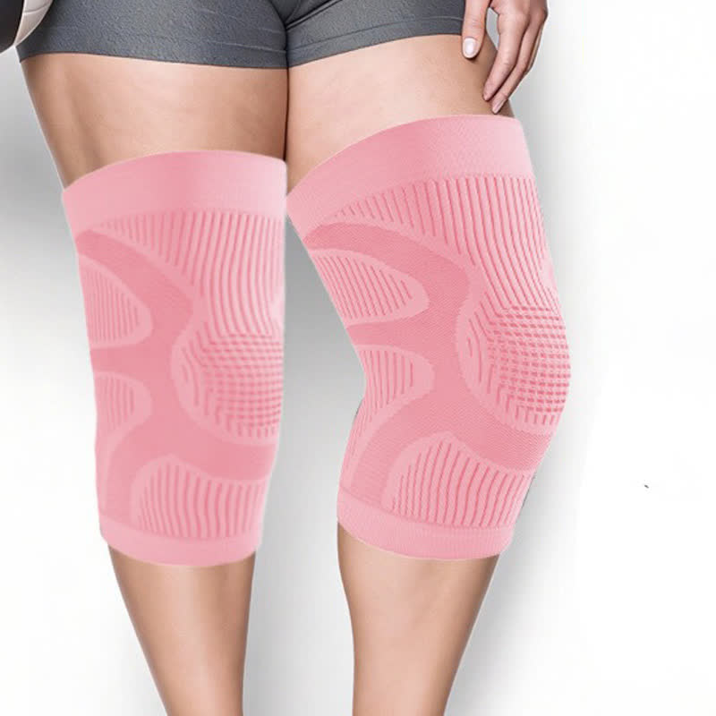 Plusock Zoned Compression Knee Brace(2 Pieces) - Pink - 5XL/6XL - image 3