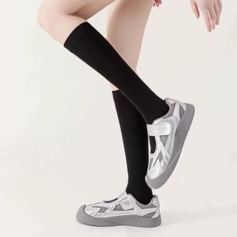 Plusock Plus Size Solid Bamboo Compression Socks - image 2