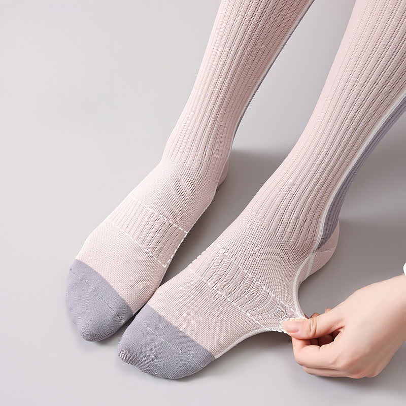 Plusock Geometric Colorblock Compression Socks(3 Pairs) - image 2