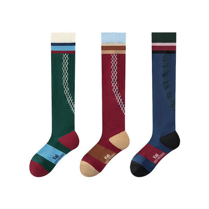 Plusock Ribbed Compression Socks(3 Pairs) - Multicolor - EU36-40(US3-7) - image 4