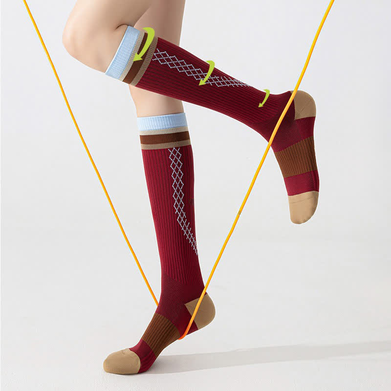 Plusock Ribbed Compression Socks(3 Pairs) - image 1