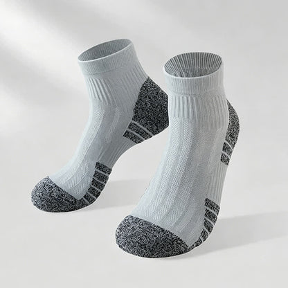 Plusock Cushioned Quarter Compression Socks(3 Pairs) - Light Gray - EU38-44(US5-10) - image 3