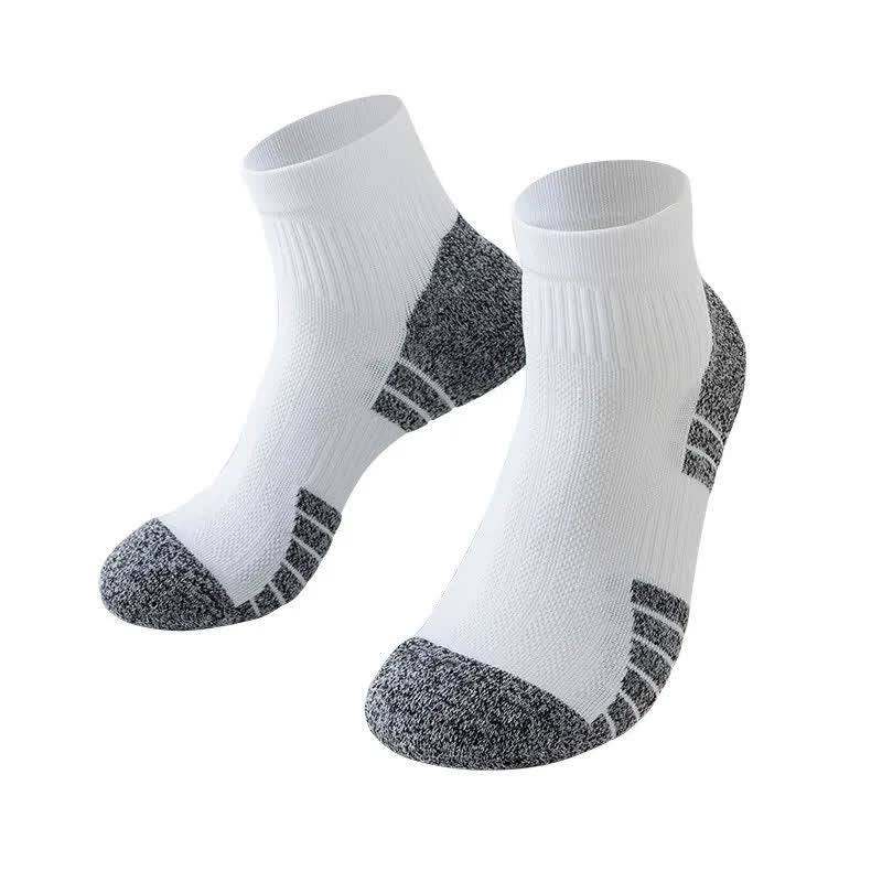 Plusock Cushioned Quarter Compression Socks(3 Pairs) - White - EU38-44(US5-10) - image 2