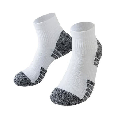 Plusock Cushioned Quarter Compression Socks(3 Pairs) - White - EU38-44(US5-10) - image 2