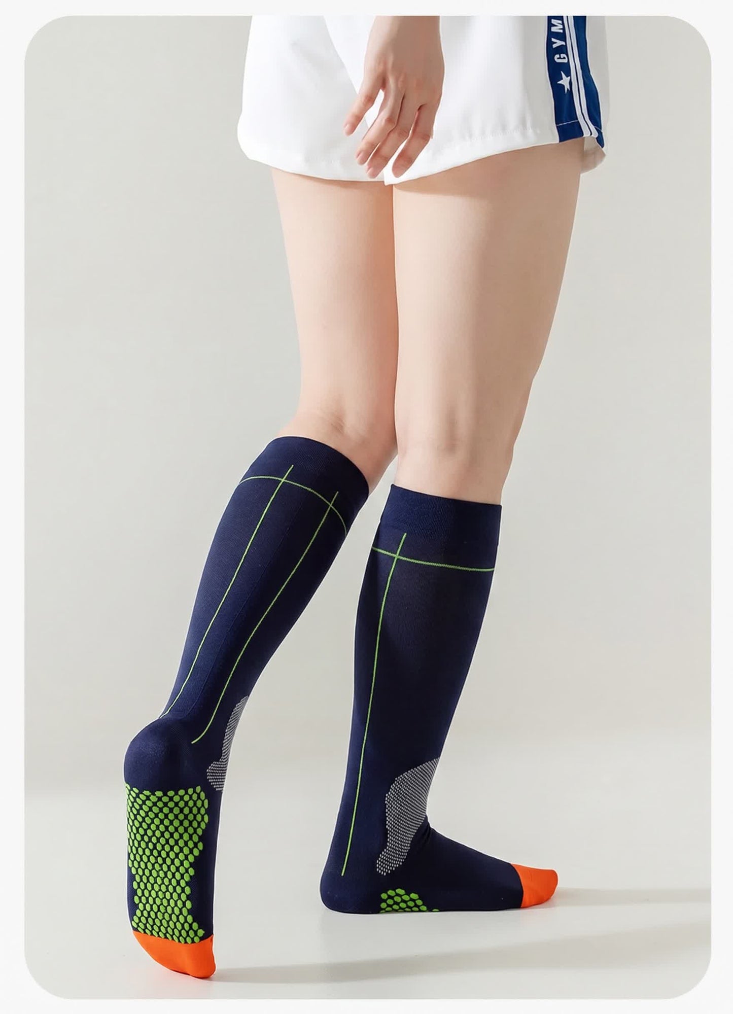 Plusock Sport Stripe Compression Socks(2 Pairs) - image 2