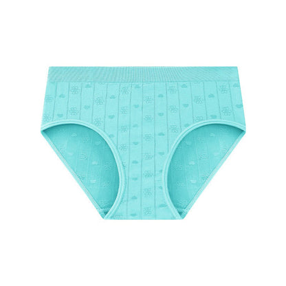 Plusock Seamless Ribbed High Waist Panty(3 Packs) - Lake Blue - XL - image 8