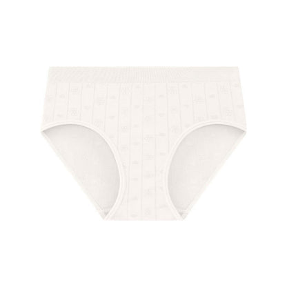 Plusock Seamless Ribbed High Waist Panty(3 Packs) - Beige - XL - image 7