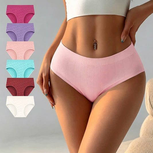 Plusock Seamless Ribbed High Waist Panty(3 Packs) - image 0