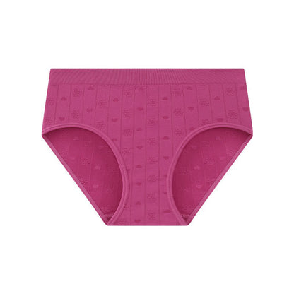 Plusock Seamless Ribbed High Waist Panty(3 Packs) - Rose - XL - image 9