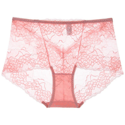 Plusock Floral Lace Low Rise Panty(3 Packs) - Pink - 2XL - image 4