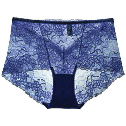 Plusock Floral Lace Low Rise Panty(3 Packs) - Dark Blue - 2XL - image 6
