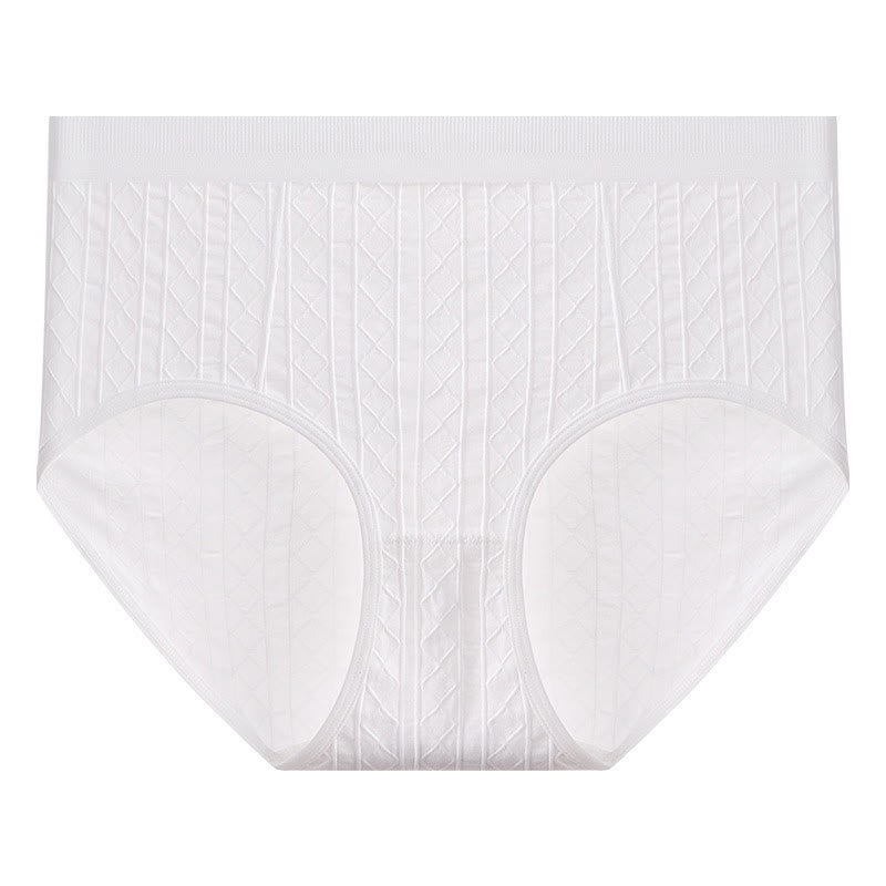Plusock Breathable Textured High Rise Panty(4 Packs) - C - 5XL - image 4