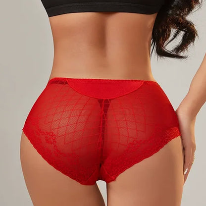 Plusock Lace Mesh High Waist Panty (3 Packs) - image 1