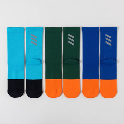 Plusock Quick Dry Grip Quarter Socks(3 Pairs) - Blue+Green+Navy Blue - EU38-44(US5-10) - image 8