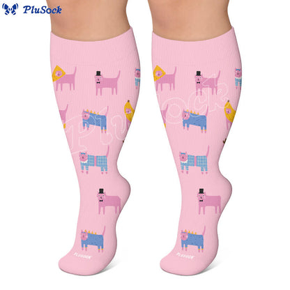 Plusock Plus Size Creative Animal Compression Socks - image 5
