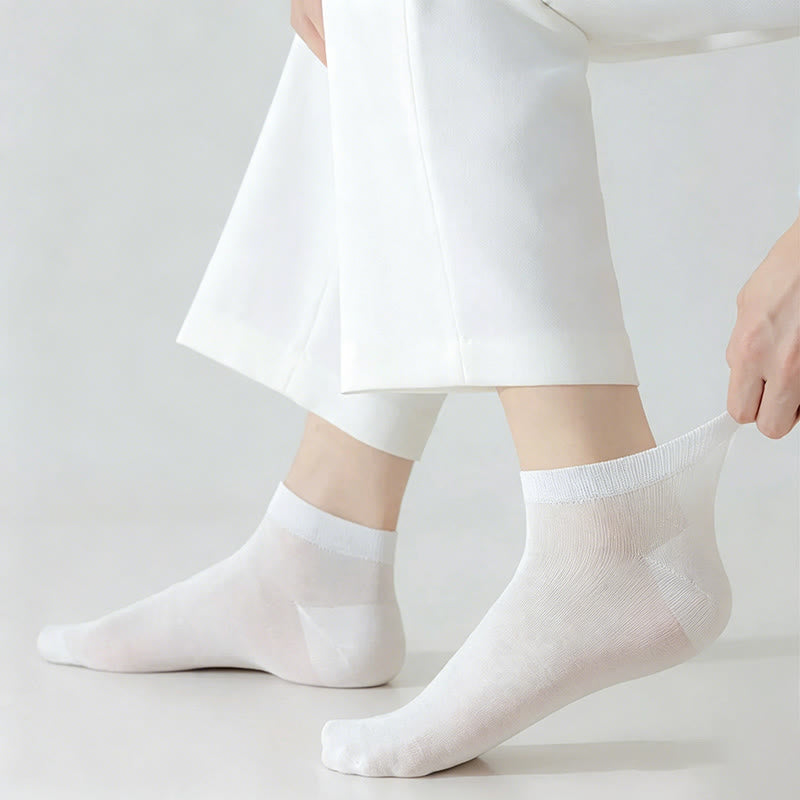 Plusock Silk Breathable Ankle Socks (4 Pairs) - image 3