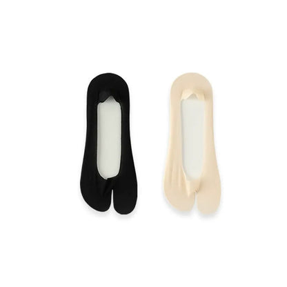 Plusock Ice Silk Tabi No Show Socks(4 Pairs) - Multicolor*2 - EU39-45(US6-11) - image 5