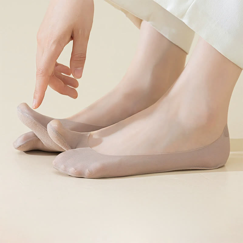 Plusock Ice Silk Tabi No Show Socks(4 Pairs) - image 2