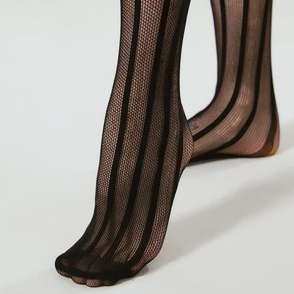 Plusock Lace Thigh High Pantyhose(3 Pairs) - image 2