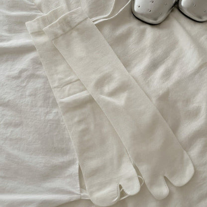 Plusock Silky Breathable Tabi Quarter Socks(6 Pairs) - White - EU36-40(US3-7) - image 5