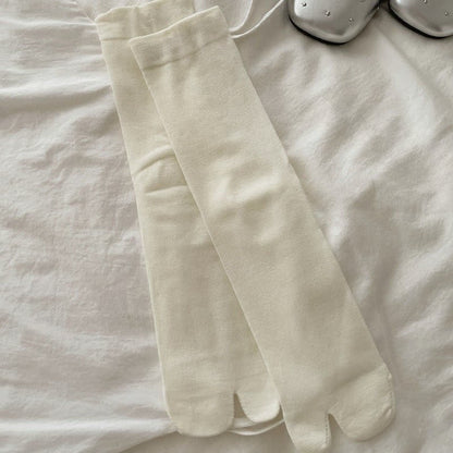 Plusock Silky Breathable Tabi Quarter Socks(6 Pairs) - Beige - EU36-40(US3-7) - image 3