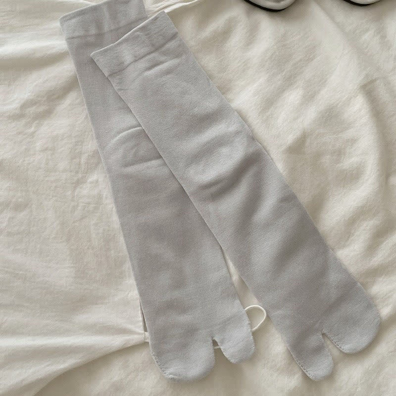 Plusock Silky Breathable Tabi Quarter Socks(6 Pairs) - Blue - EU36-40(US3-7) - image 2
