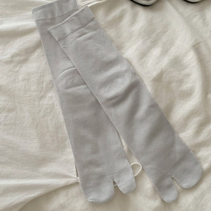 Plusock Silky Breathable Tabi Quarter Socks(6 Pairs) - Blue - EU36-40(US3-7) - image 2
