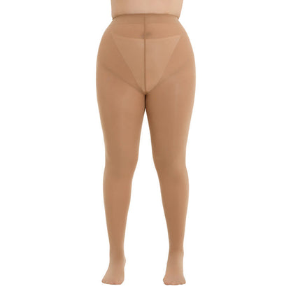 Plusock Shaping High Waist Pantyhose(3 Pairs) - Nude - 3XL-4XL - image 9