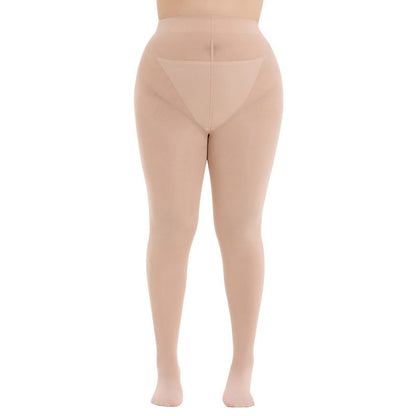 Plusock Shaping High Waist Pantyhose(3 Pairs) - Pink - 3XL-4XL - image 5