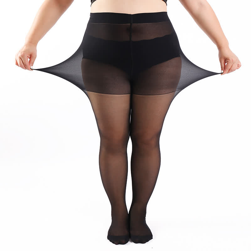 Plusock High Waist Shaping Pantyhose(3 Pairs) - image 4