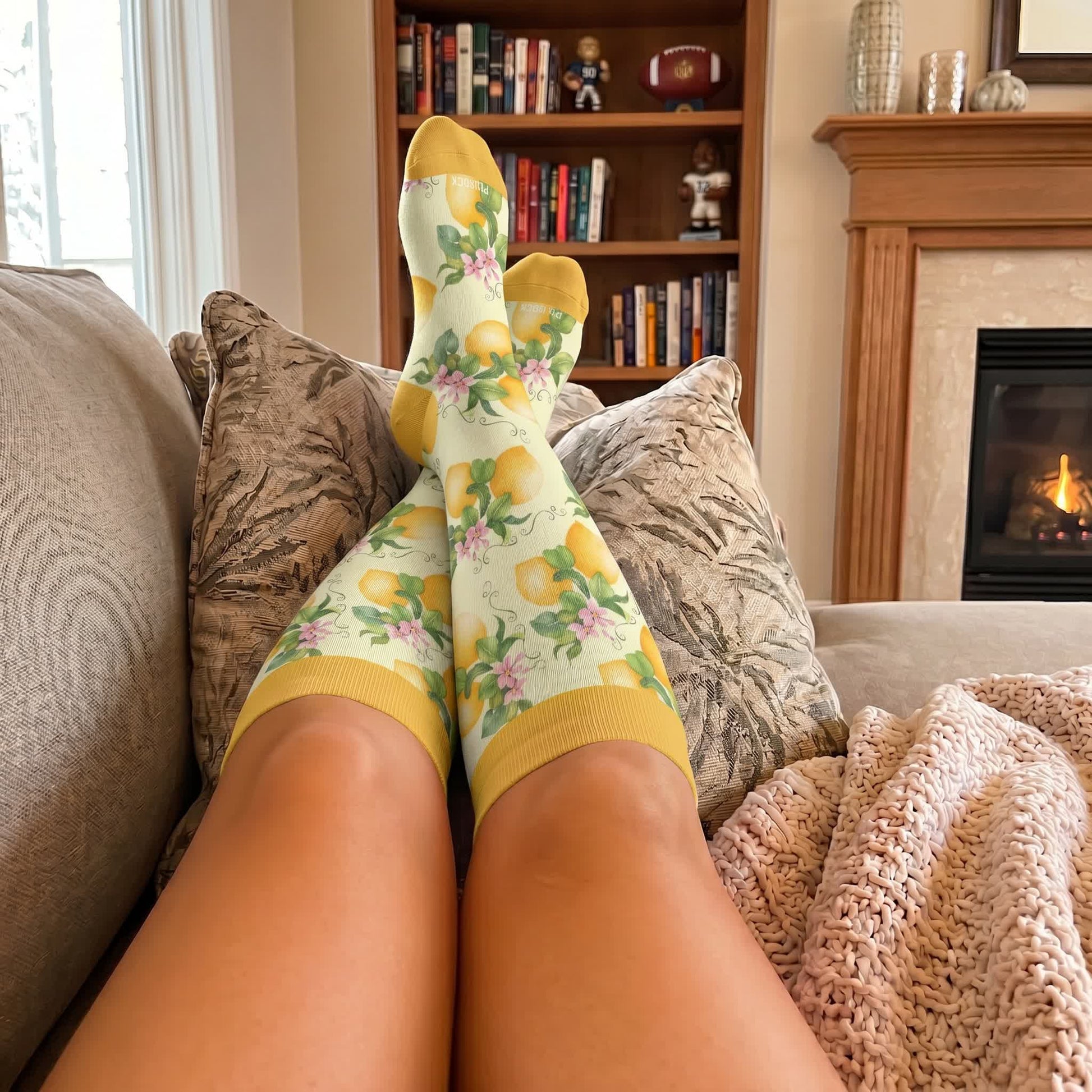 Plusock Plus Size Fruit Print Compression Socks - image 2