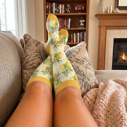 Plusock Plus Size Fruit Print Compression Socks - image 2